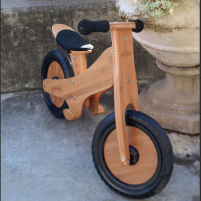 Kinderfeets bamboo balance bike | Lucas loves cars 