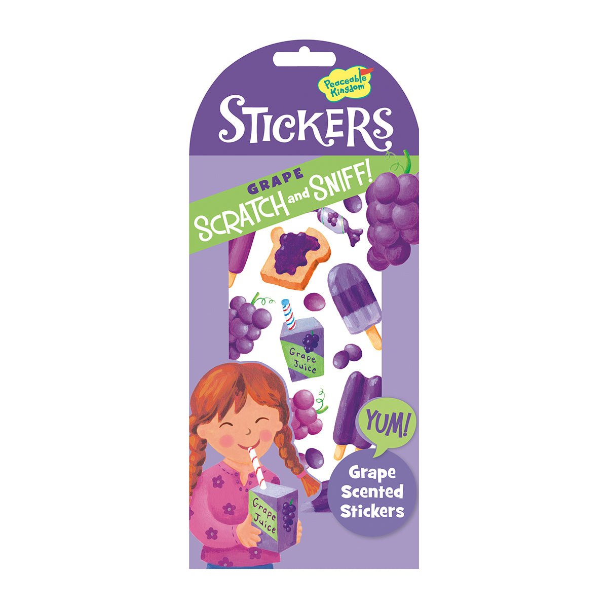 Stickers Scratch Sniff Grape | Peaceable Kingdom