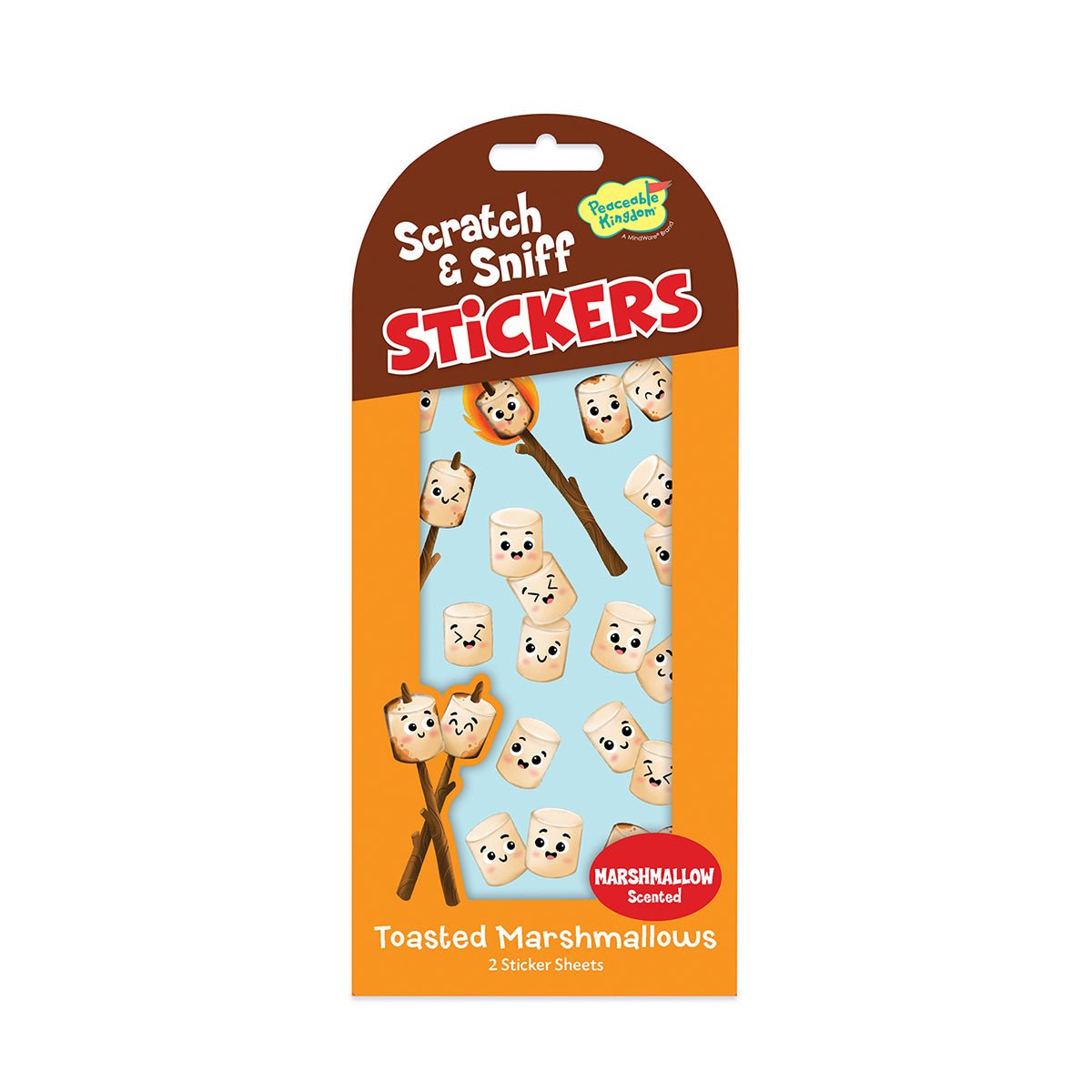 Stickers Scratch Sniff Toasted Marshmallow | Peaceable Kingdom