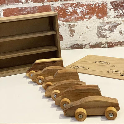 Wooden Car Box Set | QToys