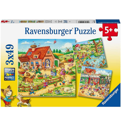 Animal Vacation Puzzle 3x49 piece | Ravensburger