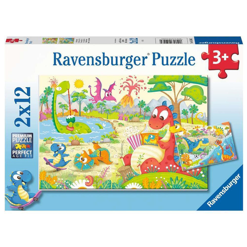 My Dino Friends Puzzle 2 x 12 | Ravensburger