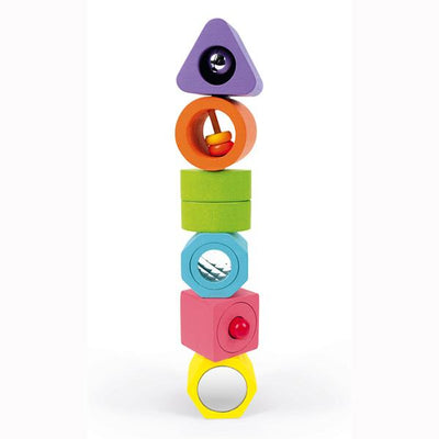 Janod Shapes Sounds Blocks | Sensory toys toddlers | Lucas loves cars