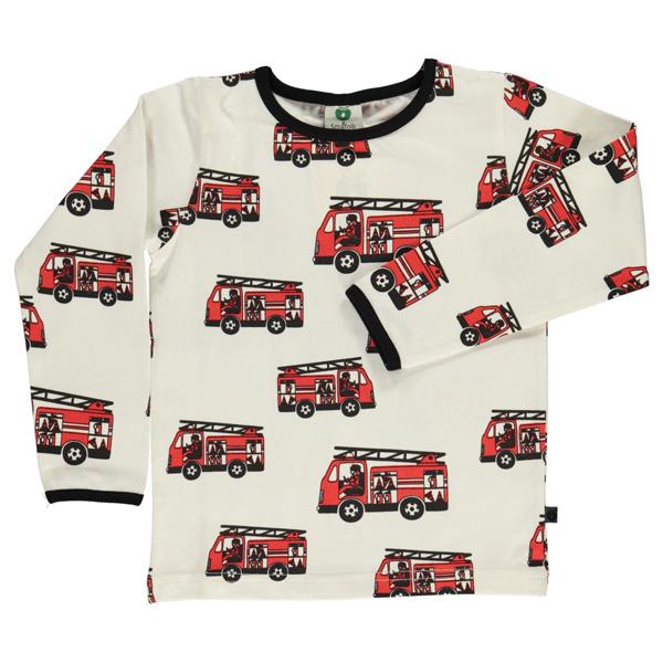 Smafolk organic cotton top | Fire trucks | Lucas loves cars 