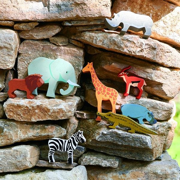 Tender Leaf Safari Animal Shelf Set | Tender Leaf Toys