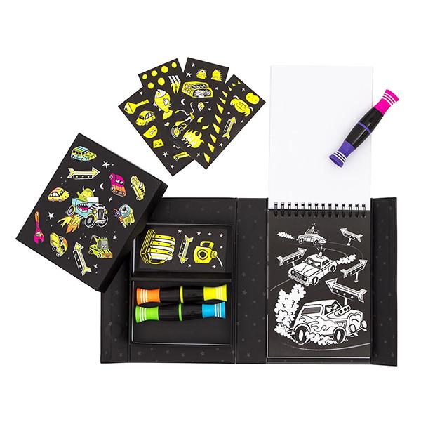 Neon Colouring Set Road Stars | Tiger Tribe