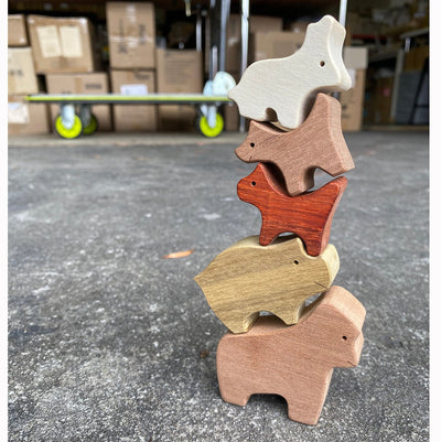 Wooden Animal Stacking game | Discoveroo