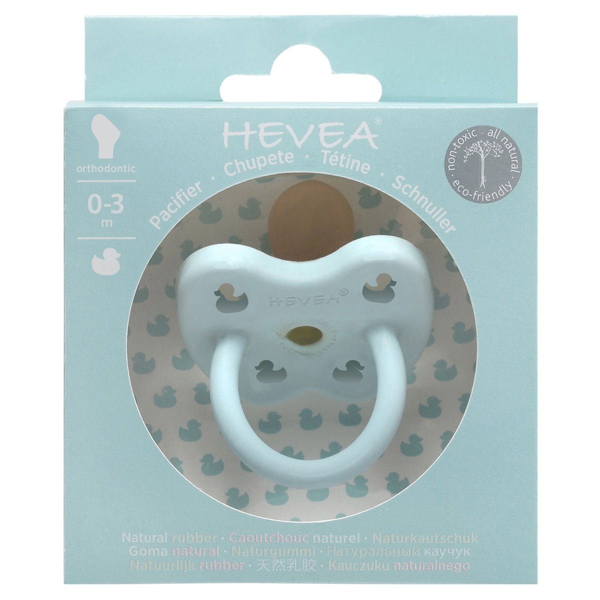 Hevea Pacifier Baby Blue 0-3 | Hevea