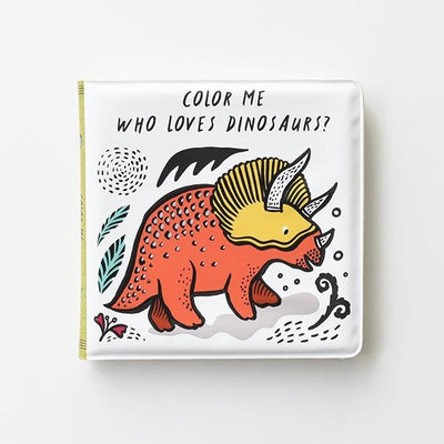 Bath book Who Loves Dinosaurs? | Wee Gallery