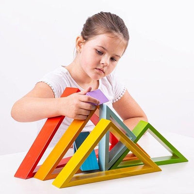 Wooden Stacking Triangles | BigJigs