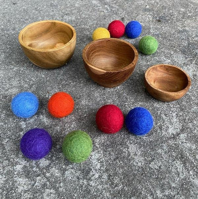 Papoose Wooden nesting baby bowls | Papoose