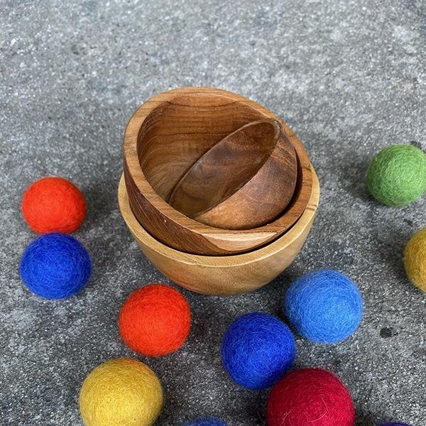Papoose Wooden nesting baby bowls | Papoose