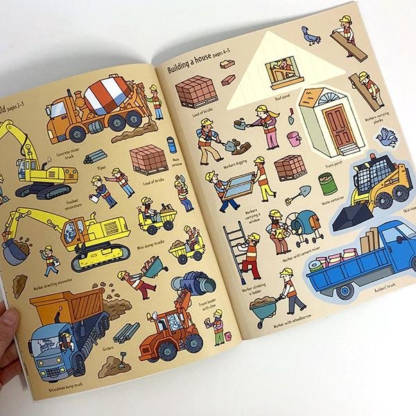 First Sticker book Building sites | Construction trucks | Lucas loves cars