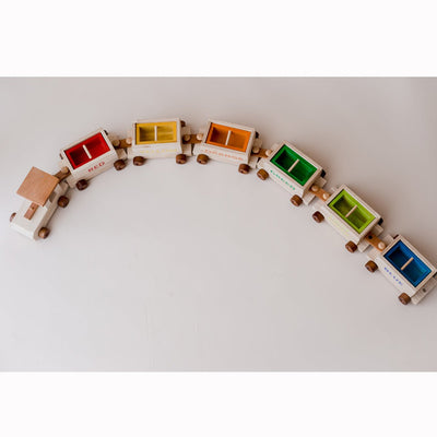 Qtoys Wooden Colour Sorting Train | Qtoys