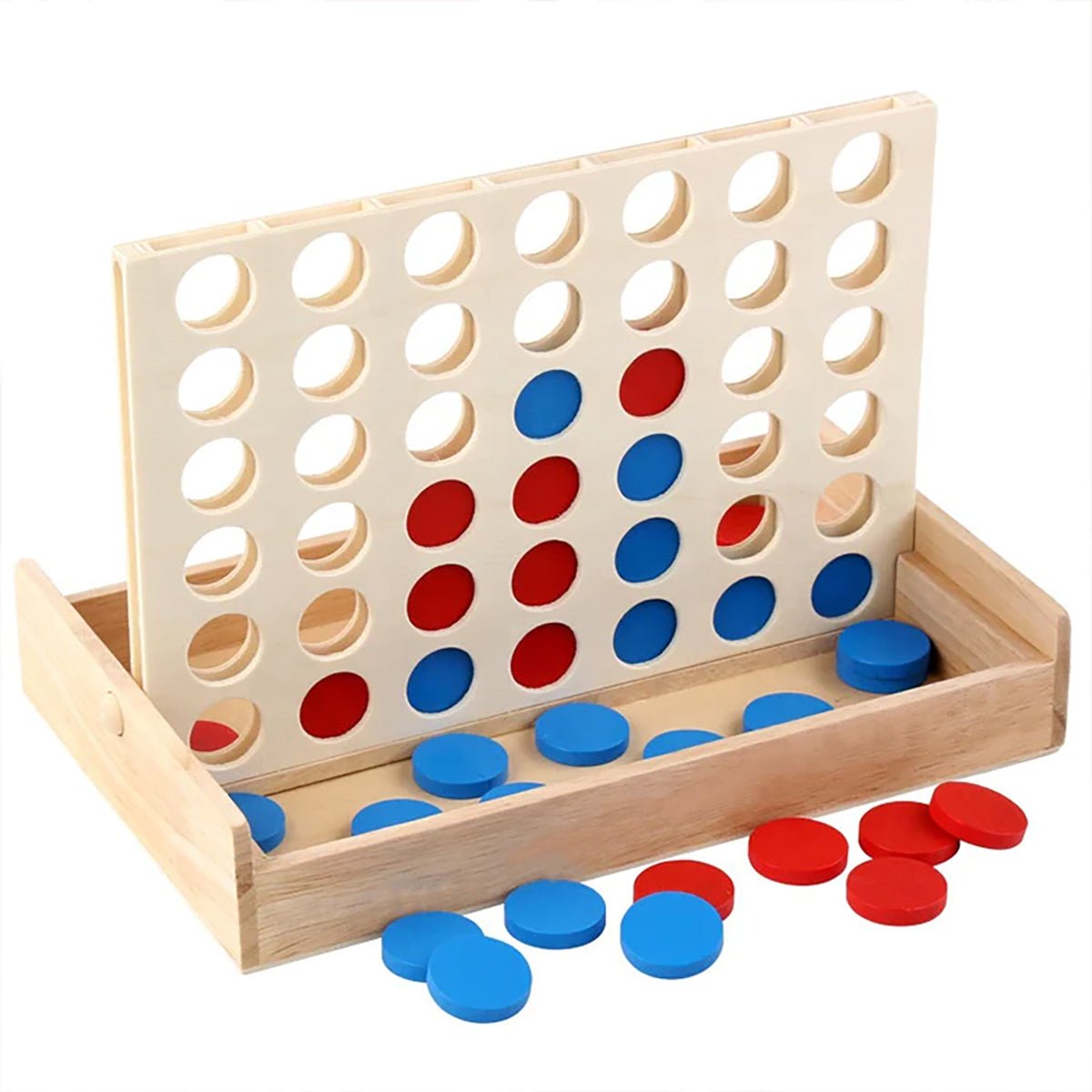 Wooden Connect 4 | Lucas Loves Cars