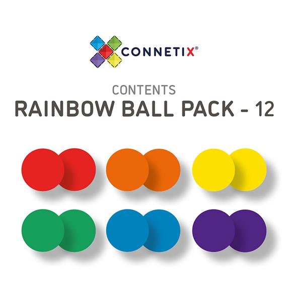 Connetix Tiles Wooden balls Rainbow | Connetix tiles