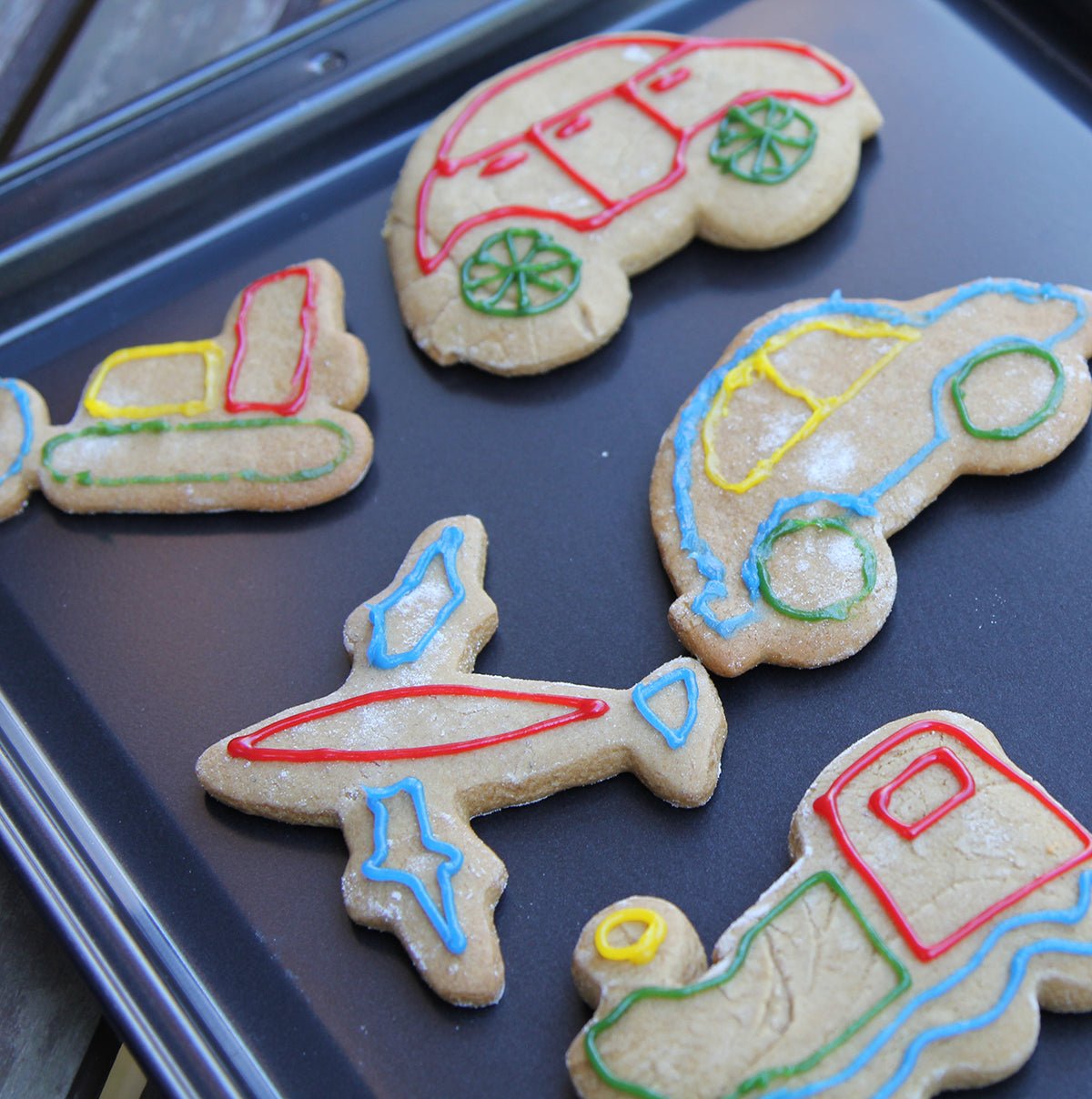 Transport biscuit cutters | Sweet Themes