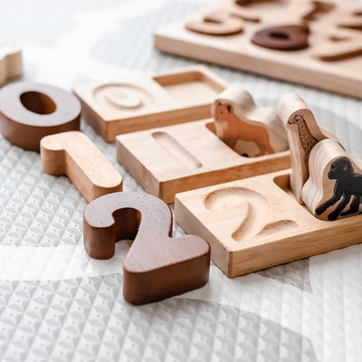 Wooden Counting and Writing Trays | QToys