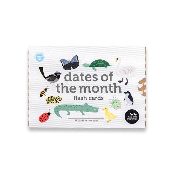 Flash Cards Dates of the Month | Two Little Ducklings