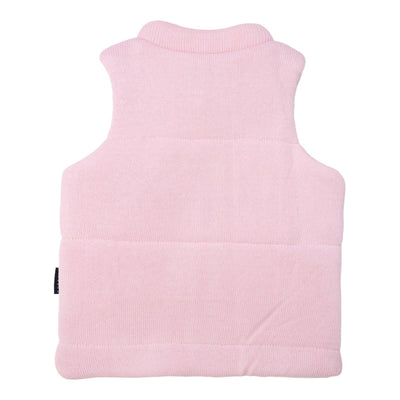 Korango Dinosaur Padded Knit Vest Pink | Korango