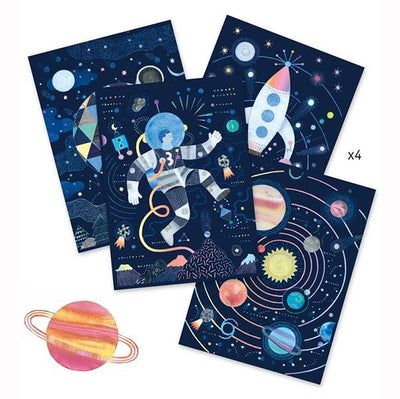 Djeco Cosmic Mission Scratch cards | Djeco