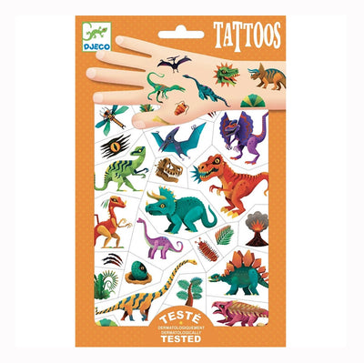 Temp Tattoos Dinosaur Club | Djeco