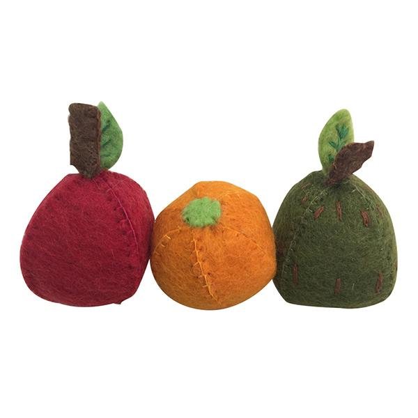 Orange, apple, pear. | Papoose