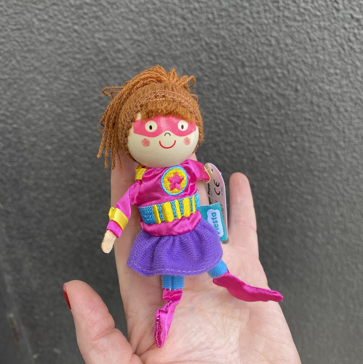 Fiesta Crafts Finger Puppet Pink Hero | Fiesta Crafts
