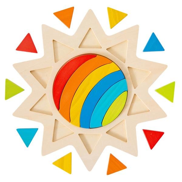 Rainbow Sun Puzzle | Freckled frog