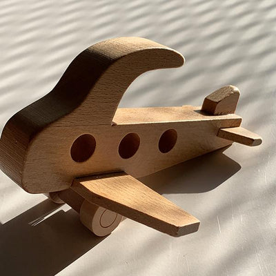 Wooden plane toy | Toddler wooden plane toy | Freckled frog  | Lucas loves cars 
