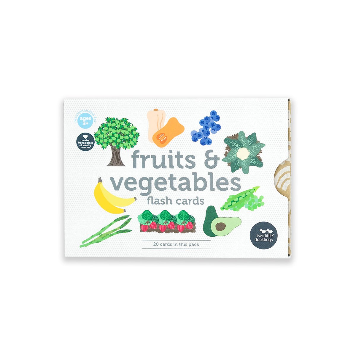 Flash Cards Fruit and Vegetables | Two Little Ducklings