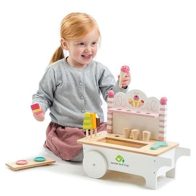 Push Along Ice Cream Cart | Tender Leaf Toys
