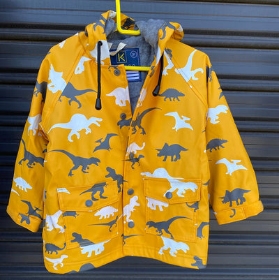 Korango Raincoat Colour Changing Dino Yellow | Korango
