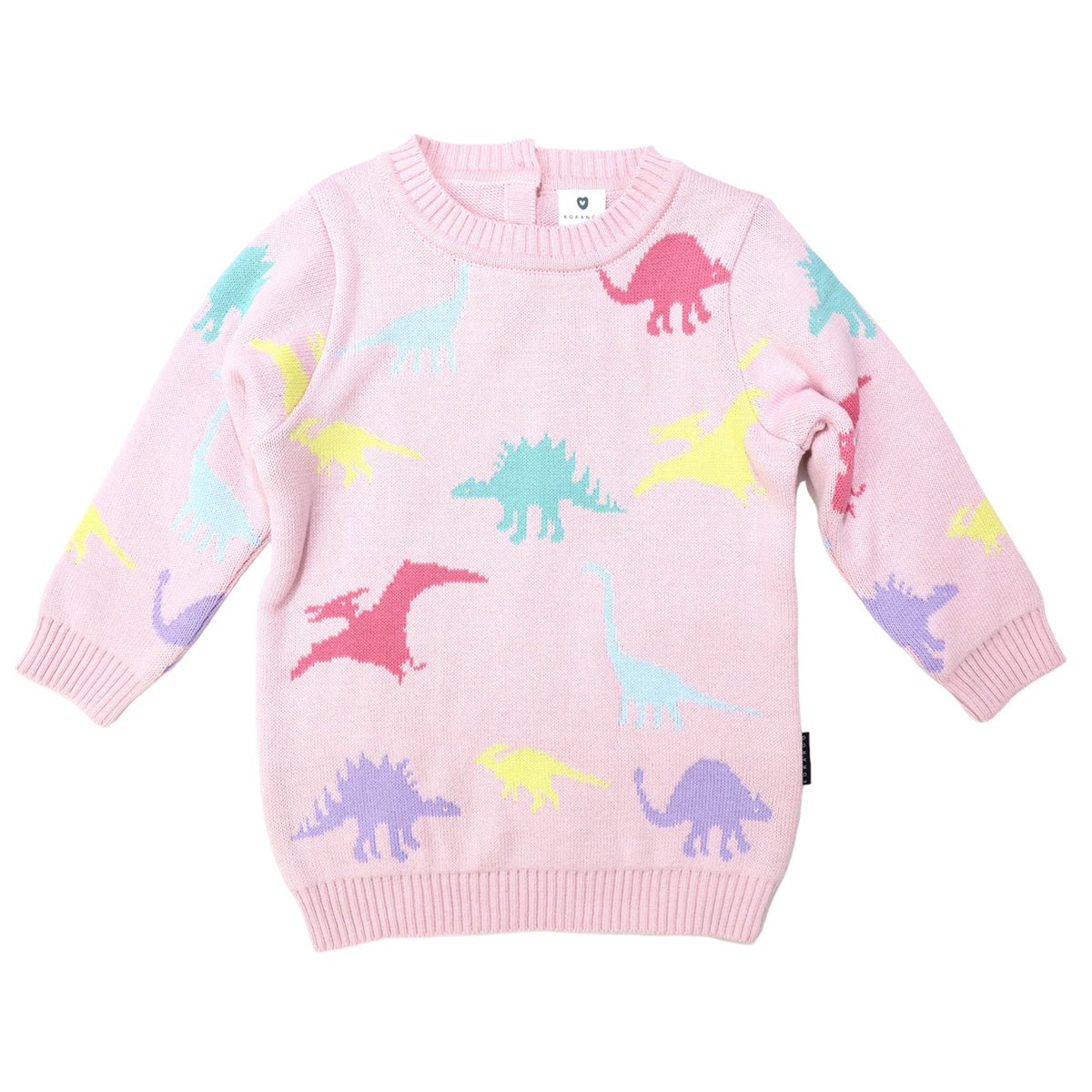 Korango Knit Sweater Dinosaur Pink | Korango