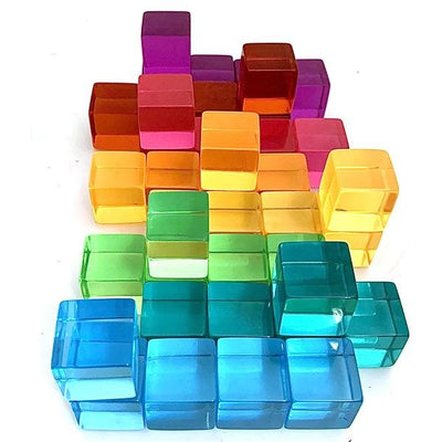 Papoose Lucite Cubes 40pc | Papoose