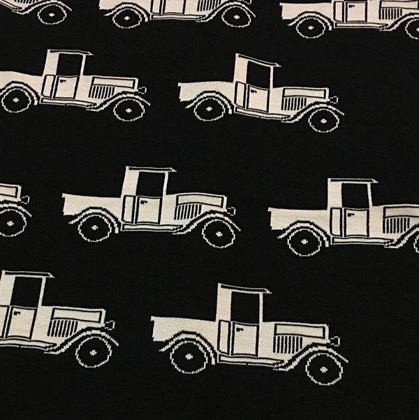 Merino Wool Blanket Black Cars | Leroy Mac Designs