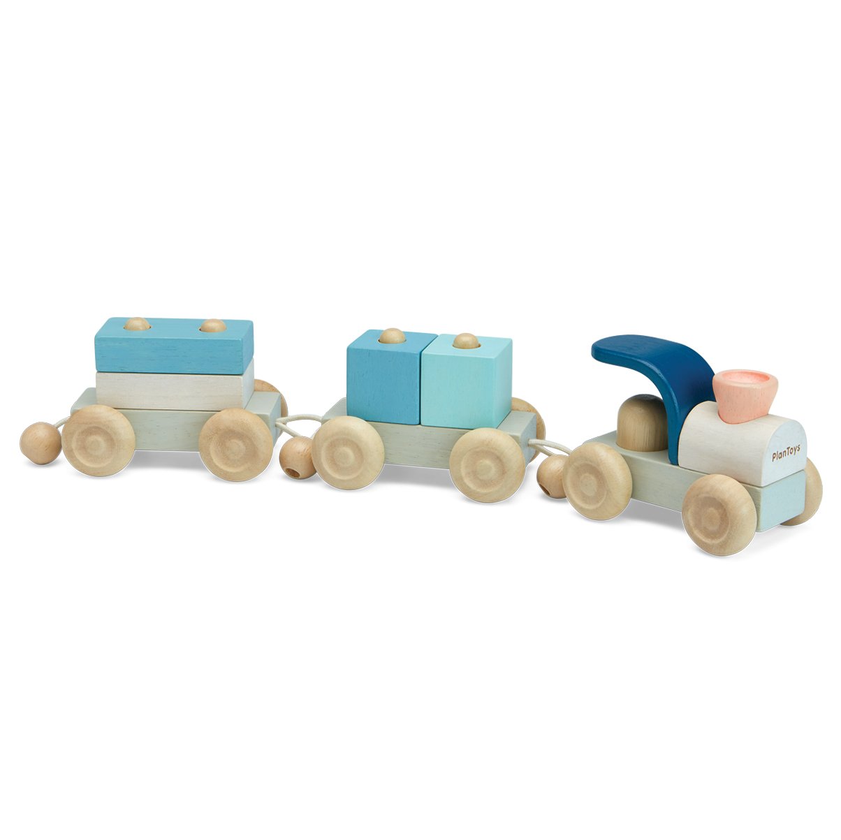 Stacking Block Train Set Plantoys Stacking Train Trio | Wooden train block set – Lucas loves cars