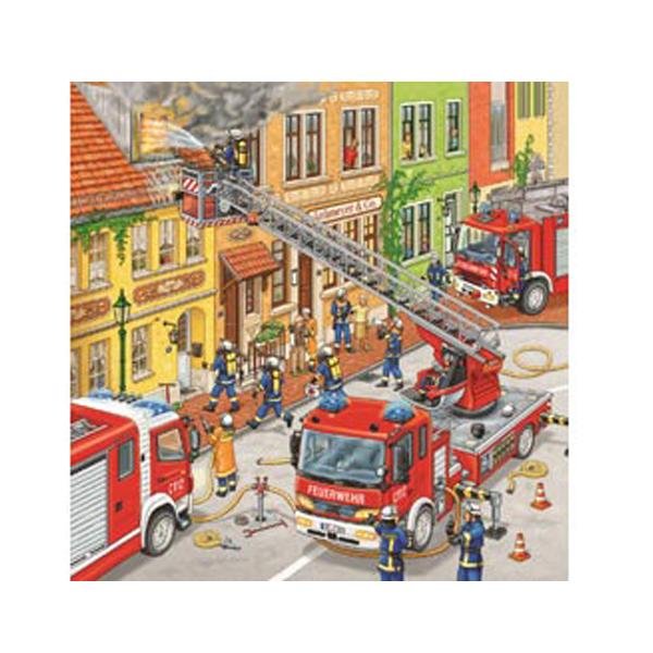 Ravensburger Fire trucks on the go puzzle 3 x 49 pc | Ravensburger