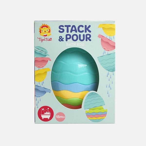 Stack and Pour Bath Egg | Tiger Tribe