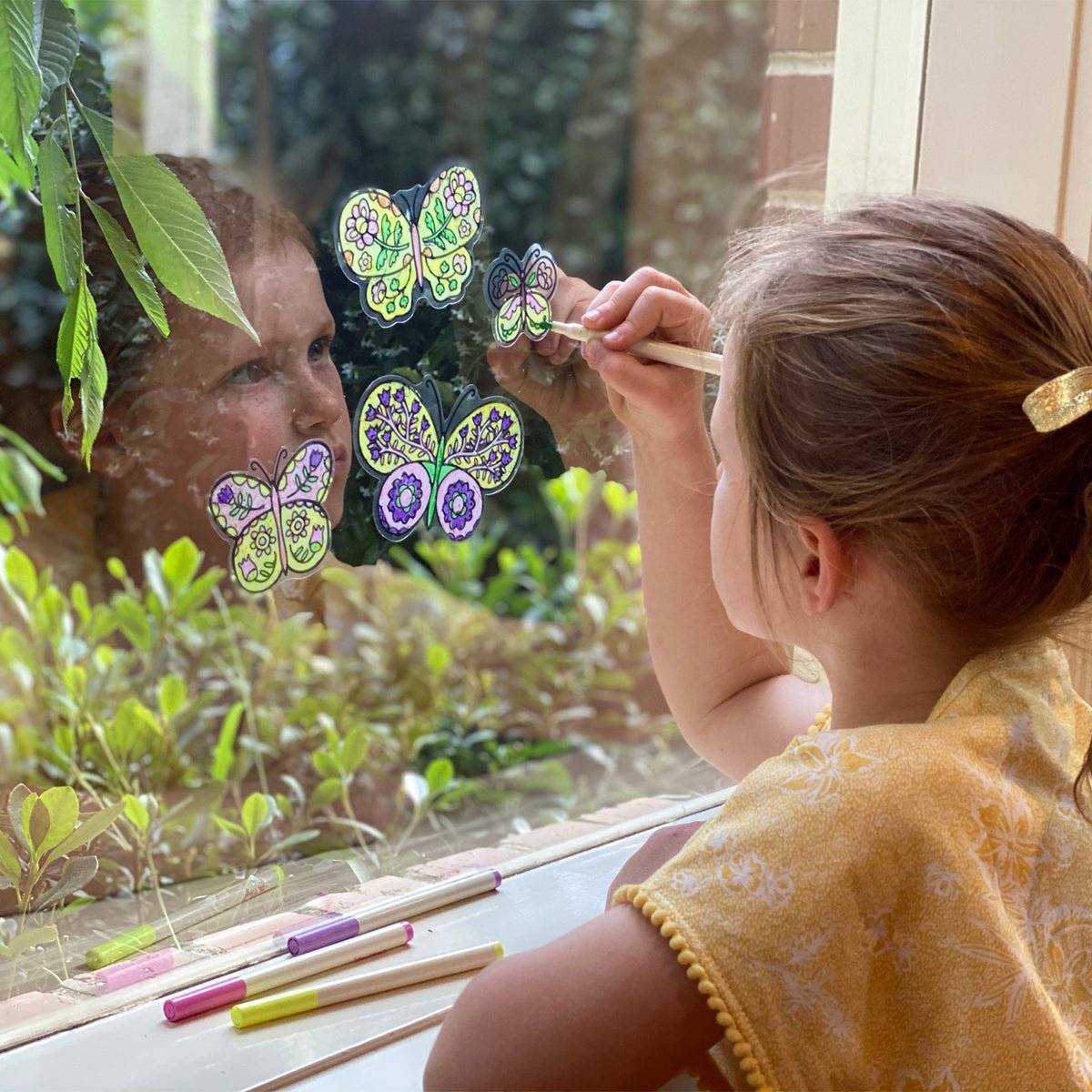 Movable Window Art Butterflies | Tiger Tribe