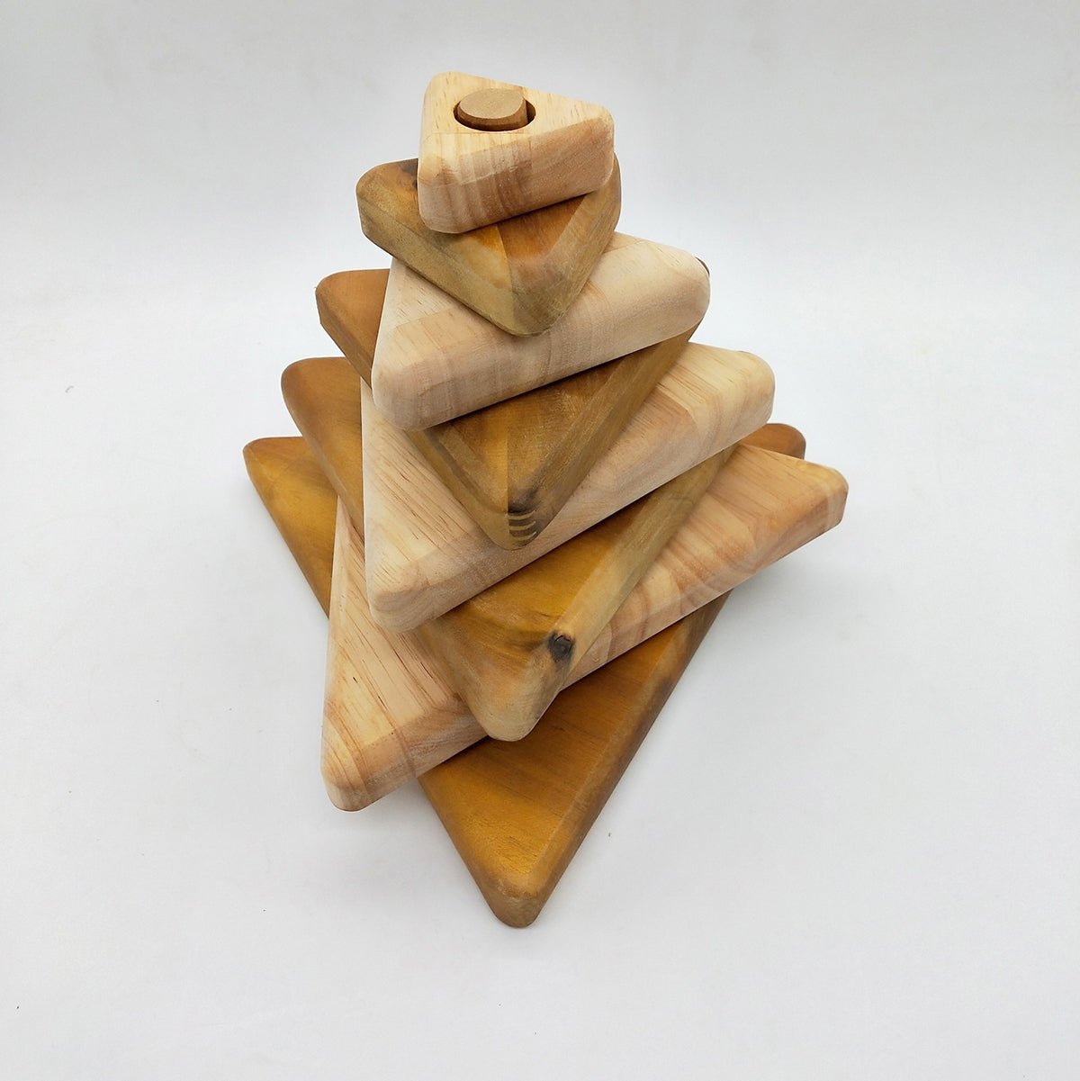 Wooden stacking triangle | QToys