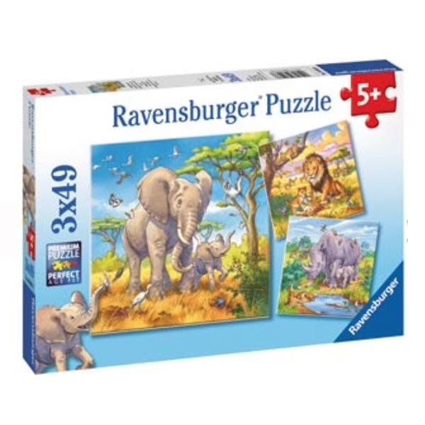 Ravensburger Wild Animals Puzzle 3 x 49 | Ravensburger
