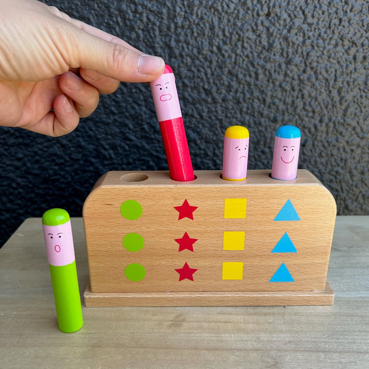 Pop up Wooden toy | Fun factory