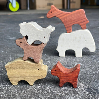 Wooden Animal Stacking game | Discoveroo