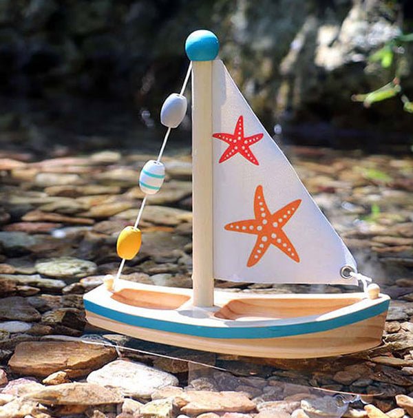 Wooden large sail boat | Toyslink