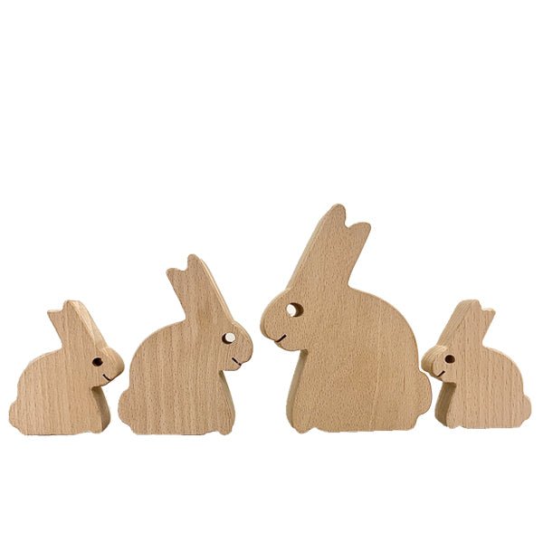Wooden bunny rabbits | Papoose