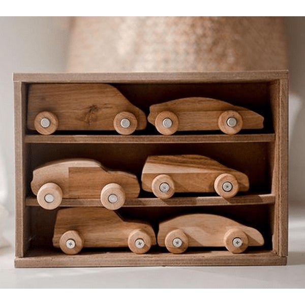 Wooden Car Box Set | QToys
