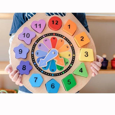 Shape Clock Chunky Puzzle | Kiddie Connect