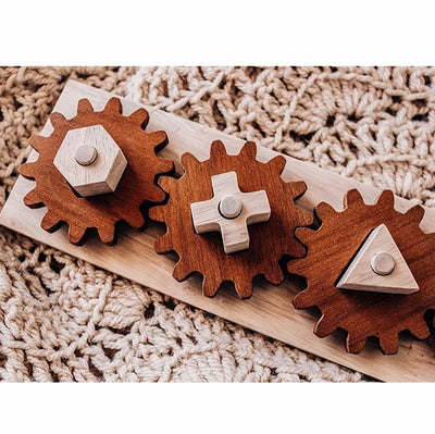 Wooden Gear Shape Puzzle | QToys