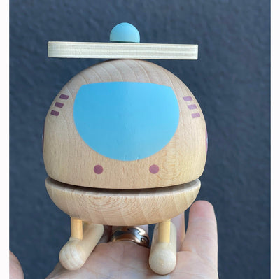 Wooden Helicopter Music Box | Toyslink